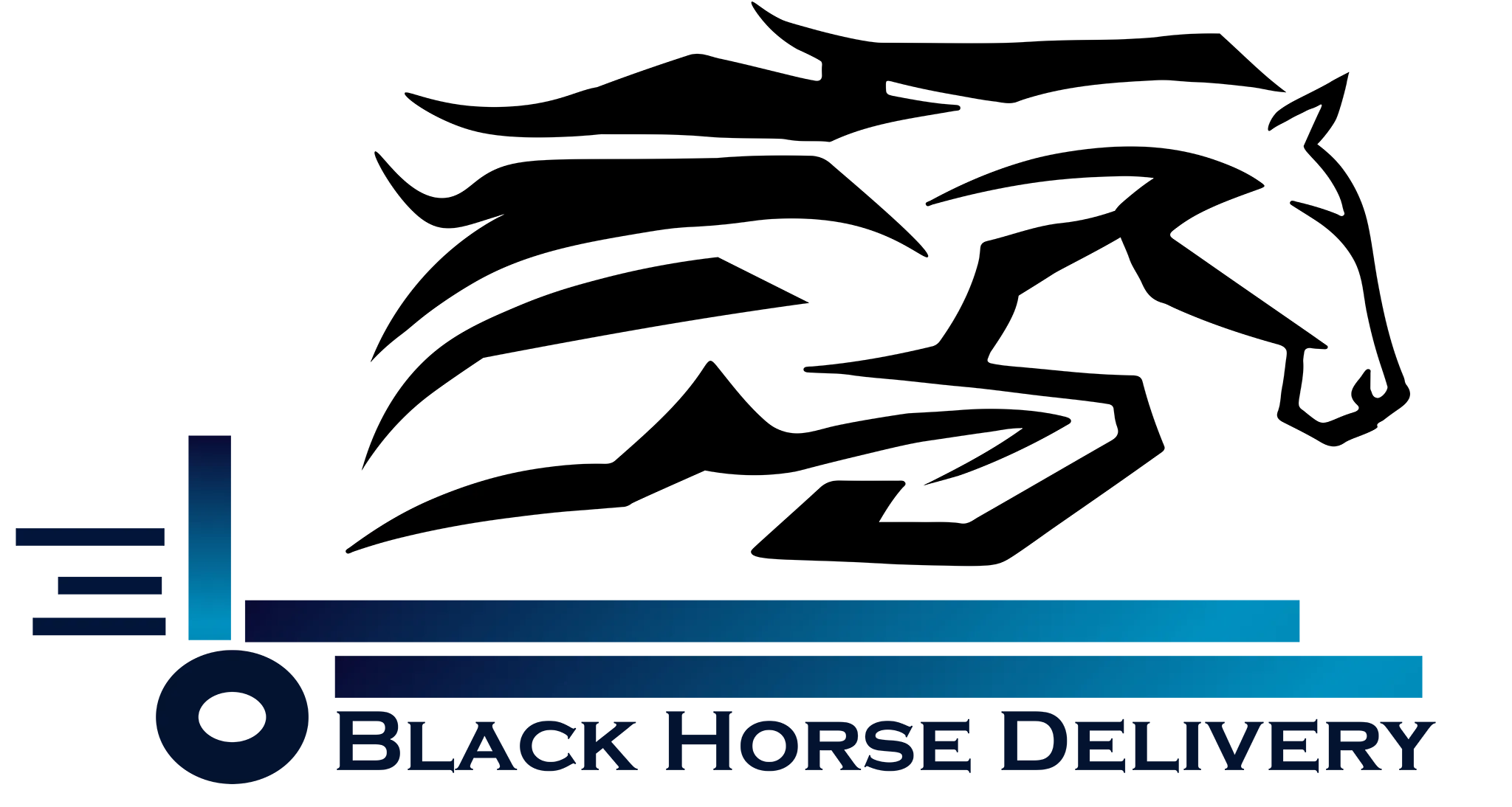 Black Horse Delivery || Moving Company Logo