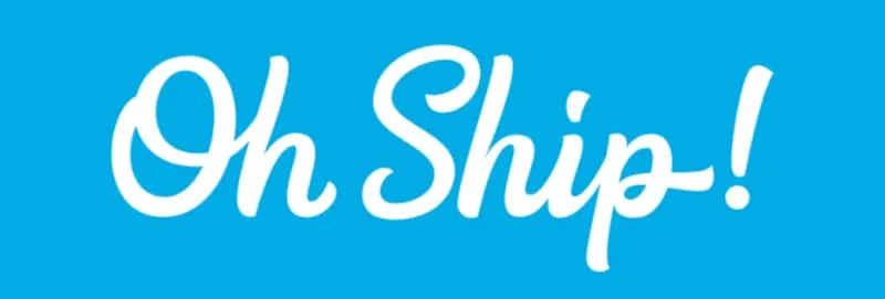 OH SHIP! MOVING AND HAULING logo