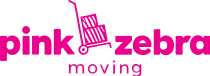 Pink Zebra Moving Logo